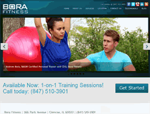 Tablet Screenshot of borafitness.com